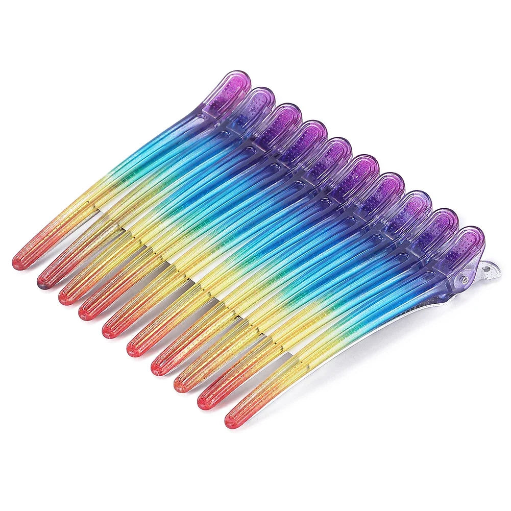 10-Pack Salon Hair Sectioning Clips | Professional Styling Clamps