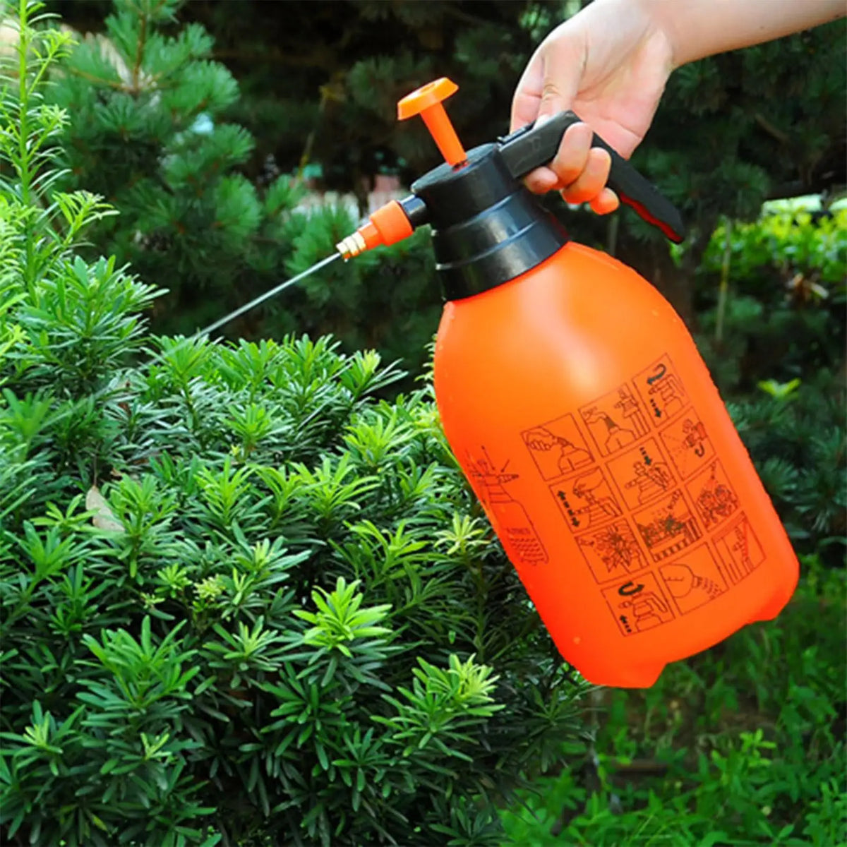 2/3L Hand Pressure Garden Sprayer Bottle – Adjustable Nozzle