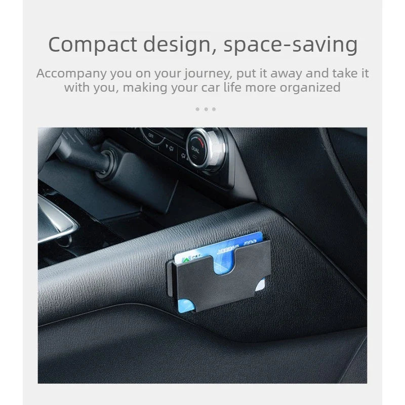 Car Visor Card Holder Storage Box – Multi-Slot Organizer