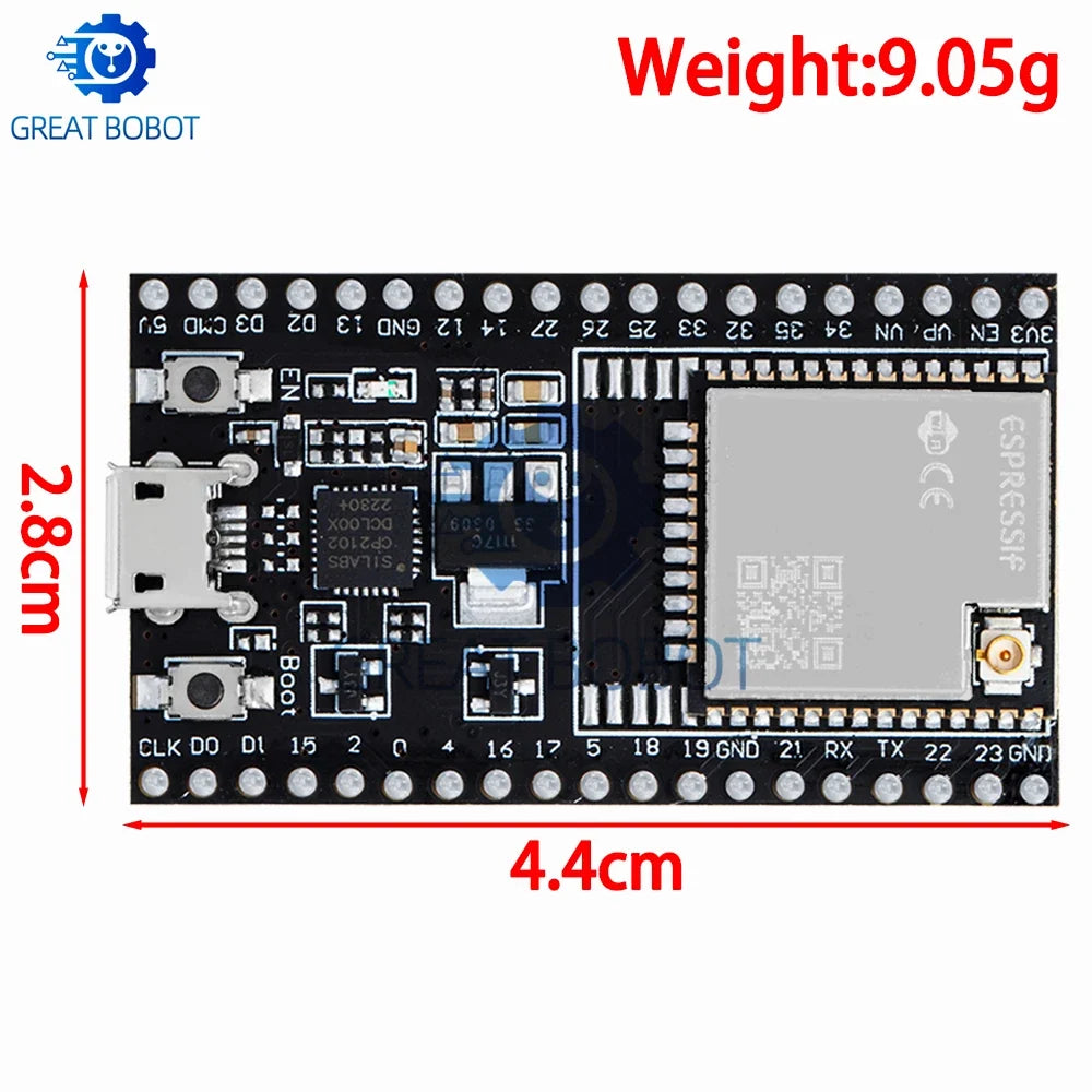 ESP32-DevKitC Development Board – WROOM-32D & 32U Arduino