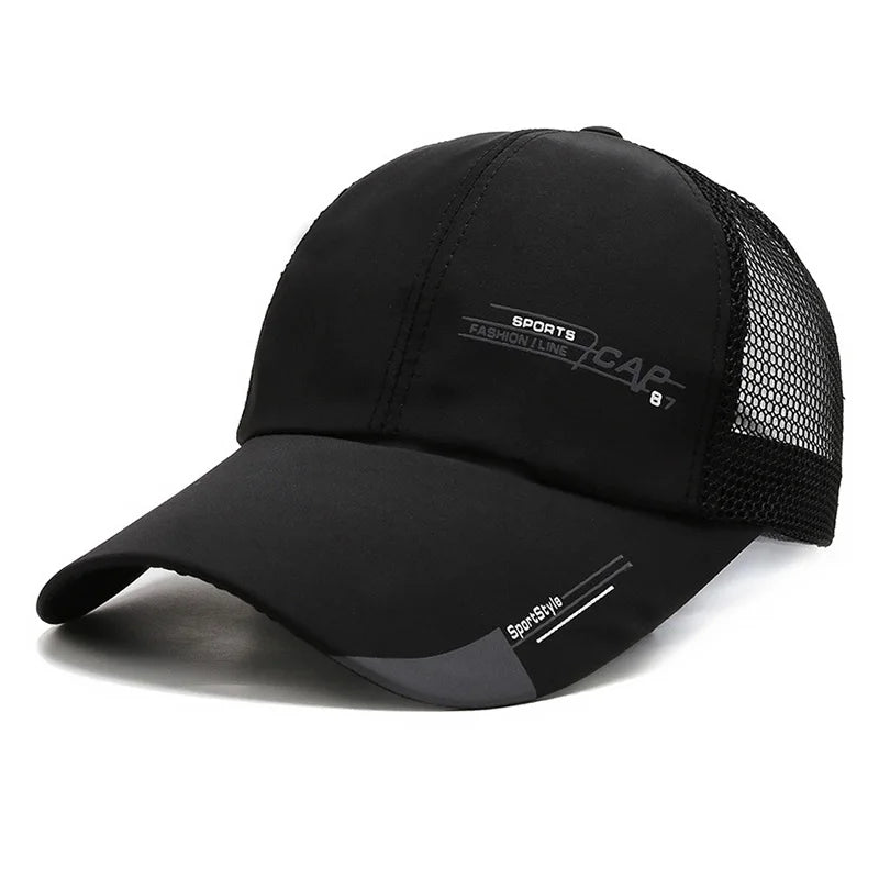 Men's Wide Brim Baseball Cap – UV Outdoor Sun Hat