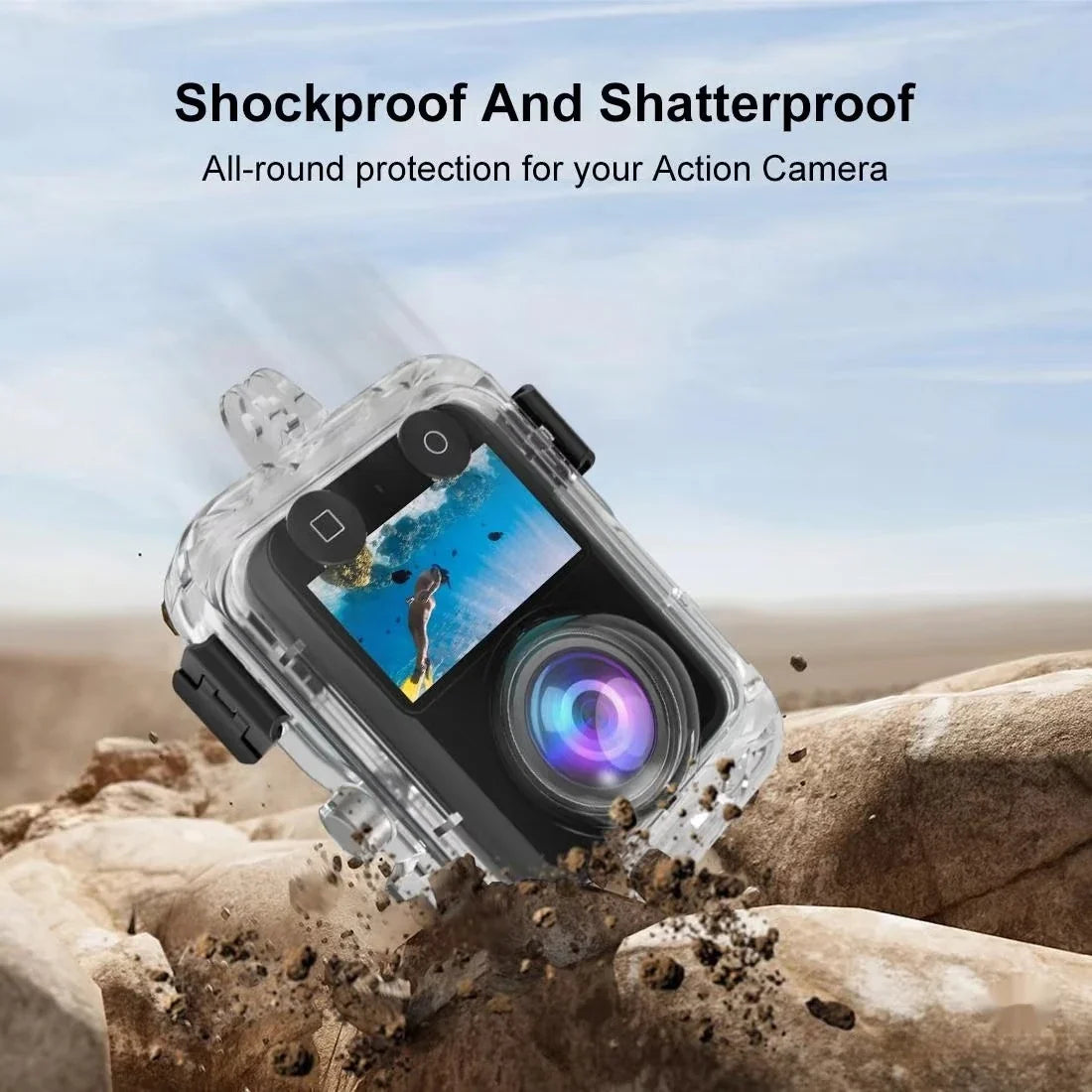 40M Waterproof Dive Case for DJI Osmo 360 Invisible Housing