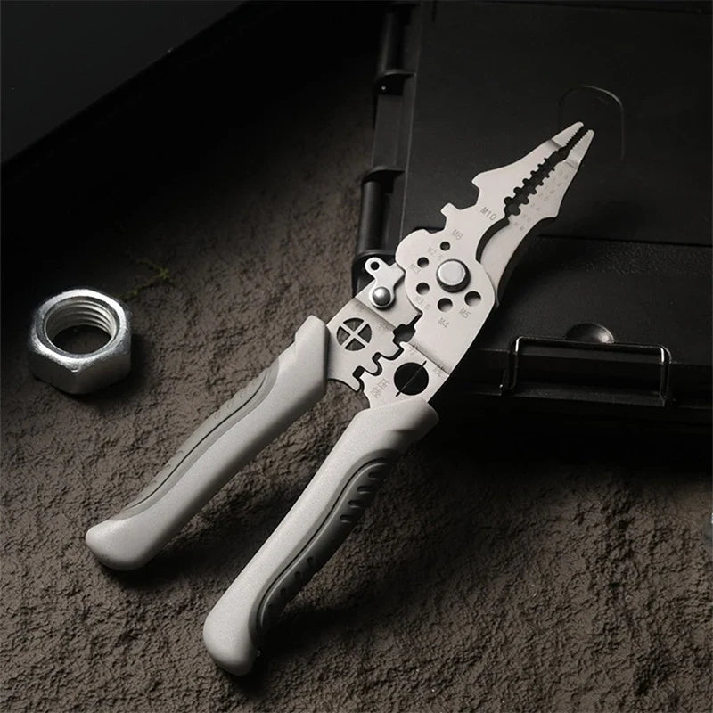 Wire Stripper Cable Cutter Pliers – Non-Slip Metal DIY Tool
