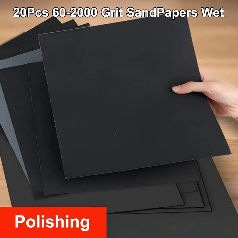 60 180 240 360 1000 1500 2000 Sandpaper Grit Wet Dry Sanding Paper