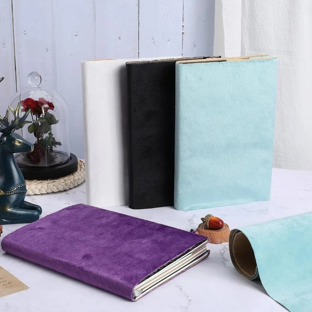 Self-Adhesive Turquoise Velvet Book Cloth 43x14 in | Bookbinding