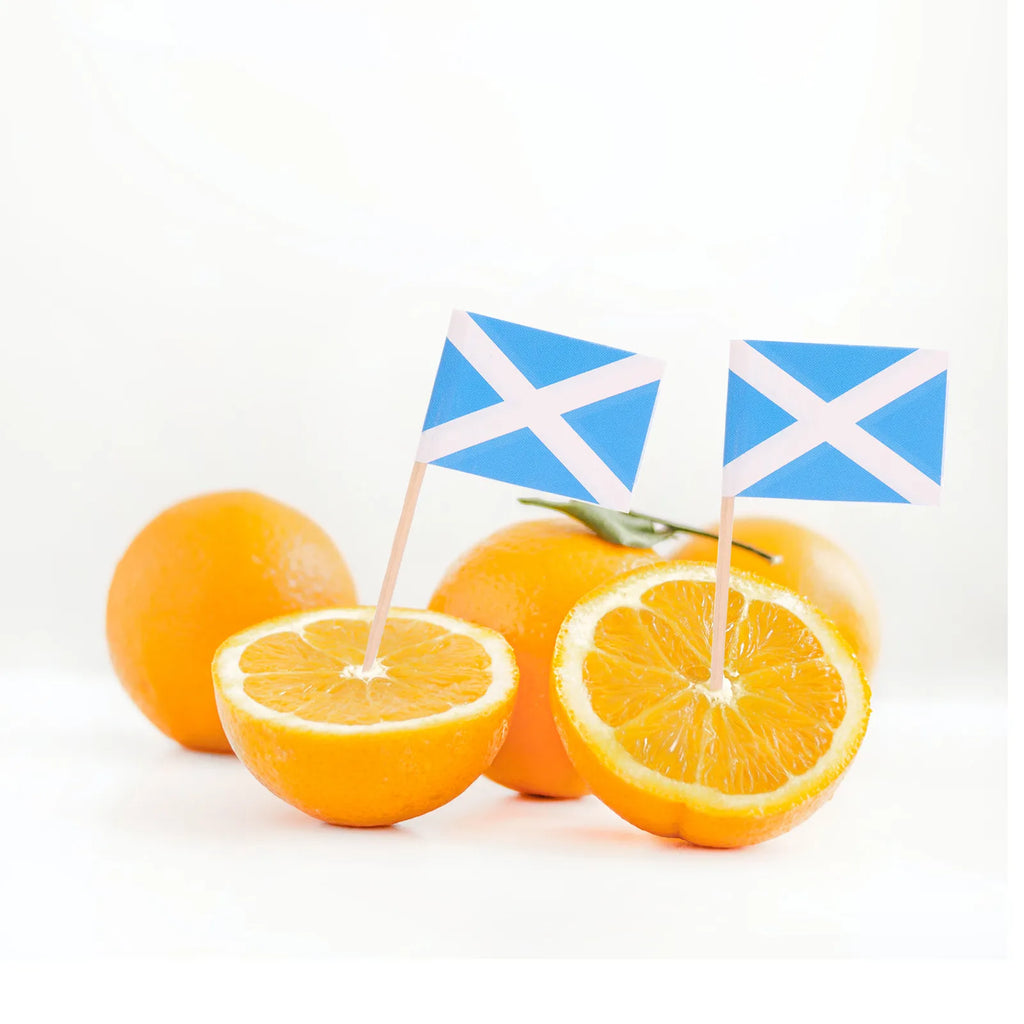 Scotland Flag Wooden Toothpicks Cupcake Toppers Food Picks National