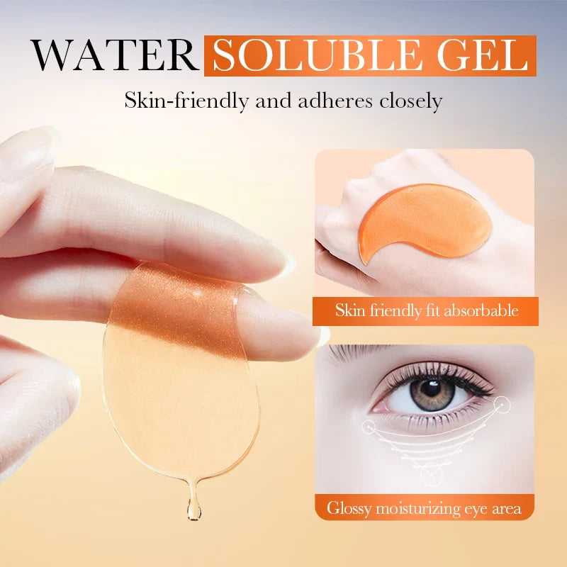 80-Pack Vitamin C Collagen Eye Masks – Brightening & Hydrating