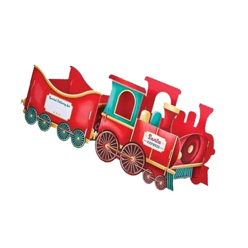 Santa Toy Train Christmas Decoration – Holds Candy & Gifts