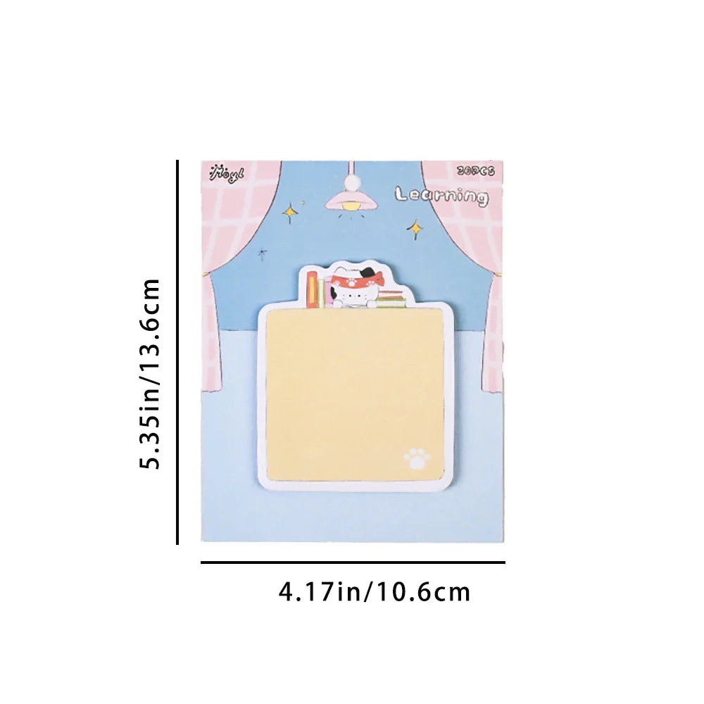 Cat Cartoon Cute Convenience Sticker Meow Star Beauty Adhesive Daily