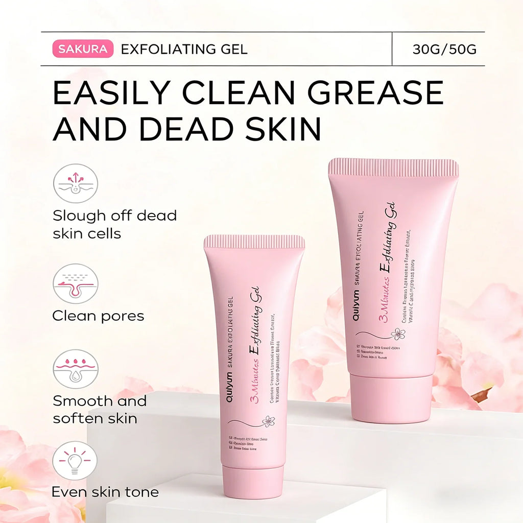LAIKOU Sakura Exfoliating Peeling Gel – Deep Clean & Glow