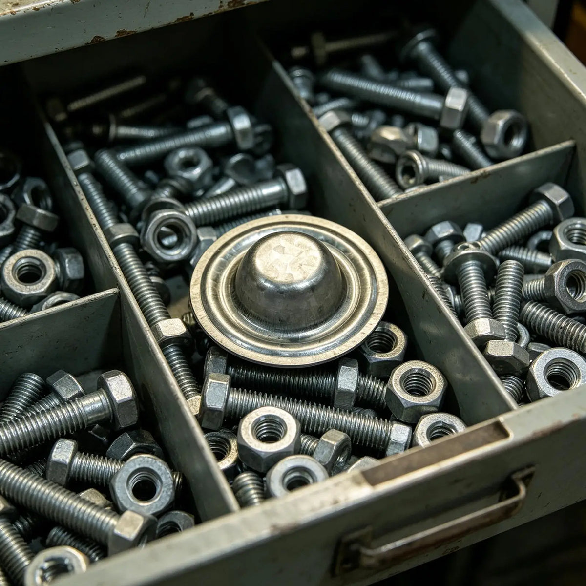 50-Pack Metal Roofing Screw Caps – Aluminum-Zinc Alloy