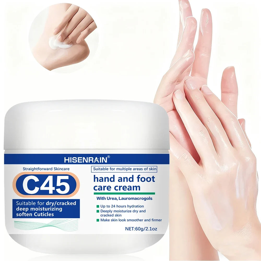 HISENRAIN Coconut Oil Hand & Foot Cream – 24H Deep Moisturizing