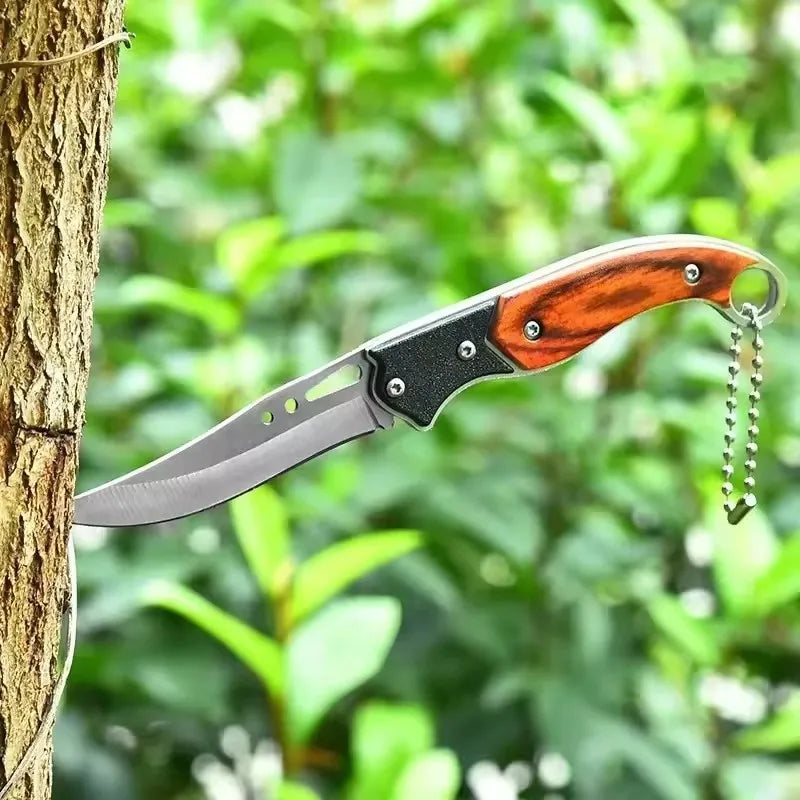 Portable Pocket Folding Knife – Stainless Steel Keychain EDC