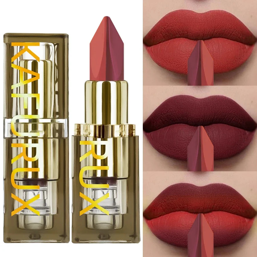 KAFURUX Two-Tone Glitter Matte Lipstick – 11 Shades