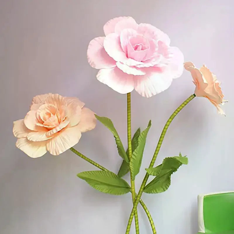 PE Foam Simulation Rose Flower Heads | Wedding & Party Decor