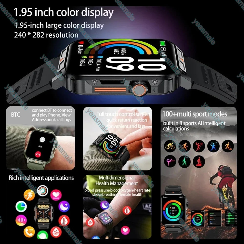 Ola Esporte Military Smartwatch | Bluetooth Call & Fitness Tracker