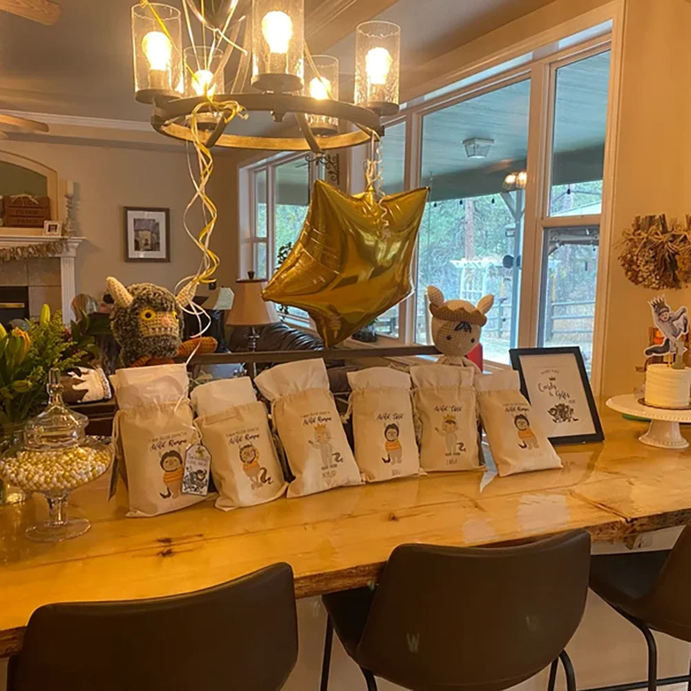 Custom Wild Monster Favor Bags | Wild Rumpus Birthday Party