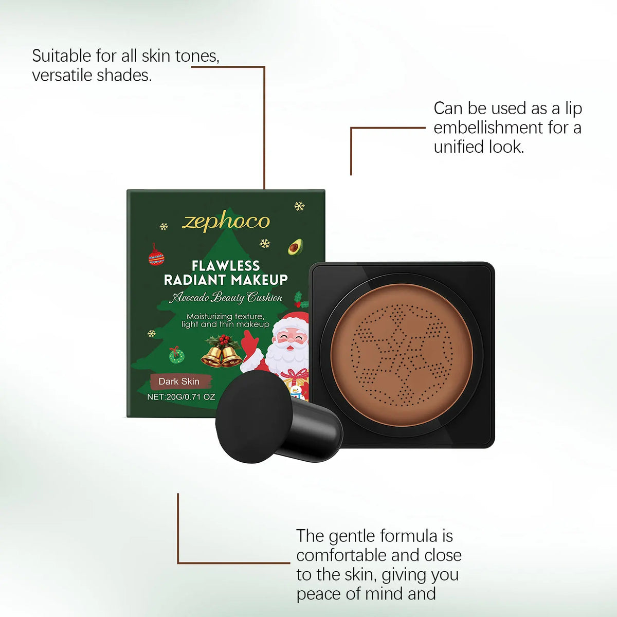 Deep Skin Tone Radiance Cushion Cream | Long-Lasting Primer