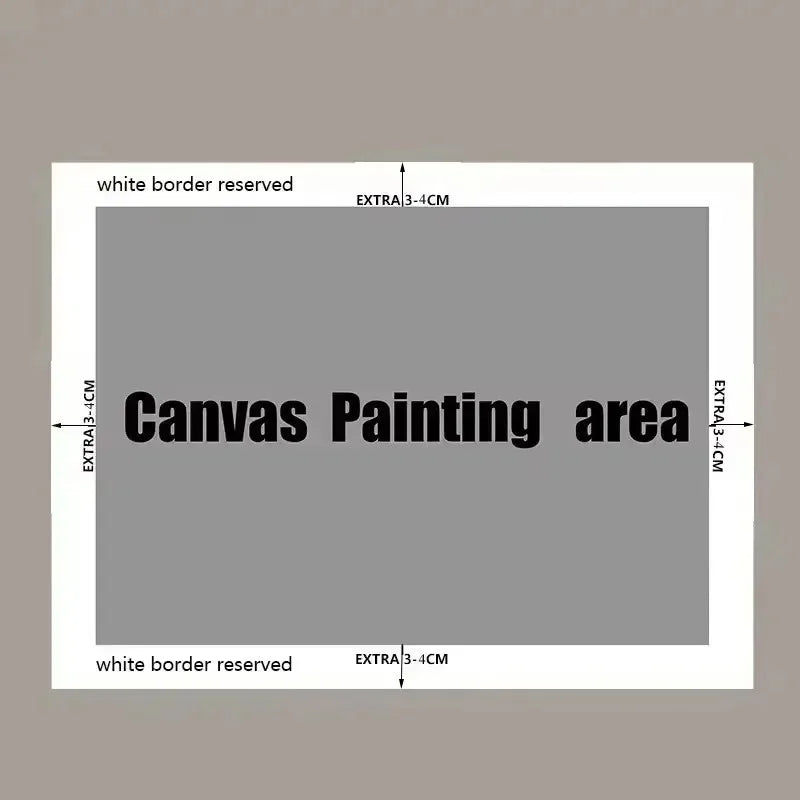Fish Pattern Canvas Poster | Nautical Coastal Wall Art Unframed