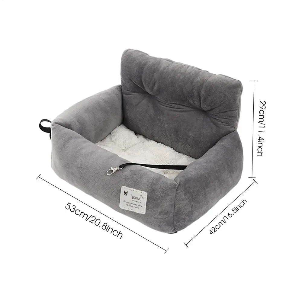 Dog Car Seat Pet Travel Booster Handle Safety Bed Dual-use Home