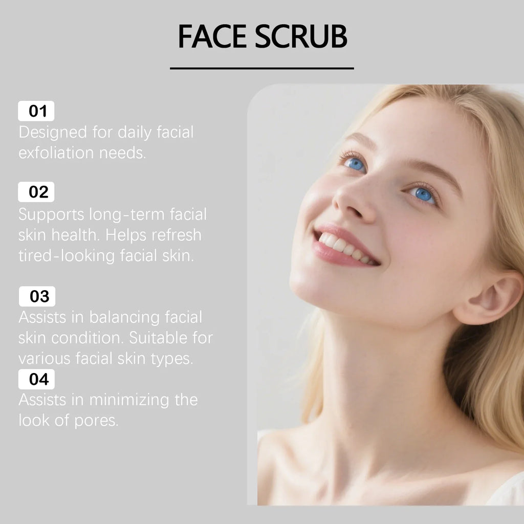 OceAura Strawberry Facial Scrub | Exfoliate, Brighten & Clear Pores