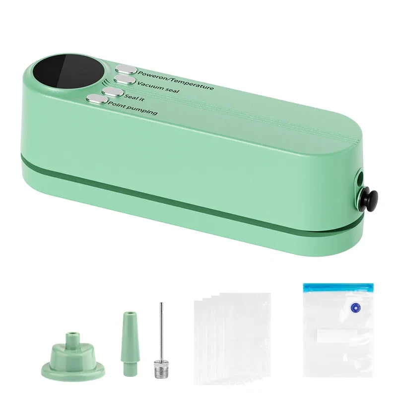 GUOHE Mini Cordless Food Vacuum Sealer – 3 Modes & LED Display
