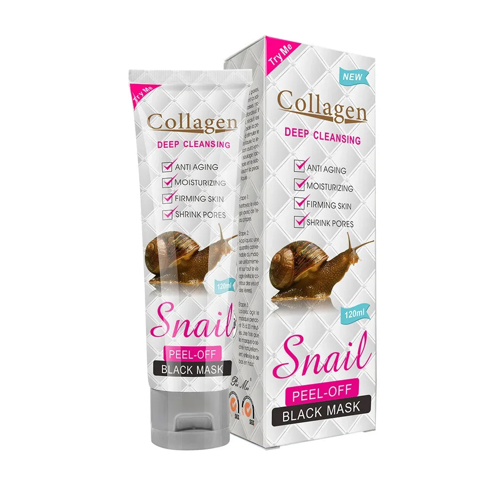 Snail Peel-Off Black Face Mask 120g – Deep Cleanse & Pores