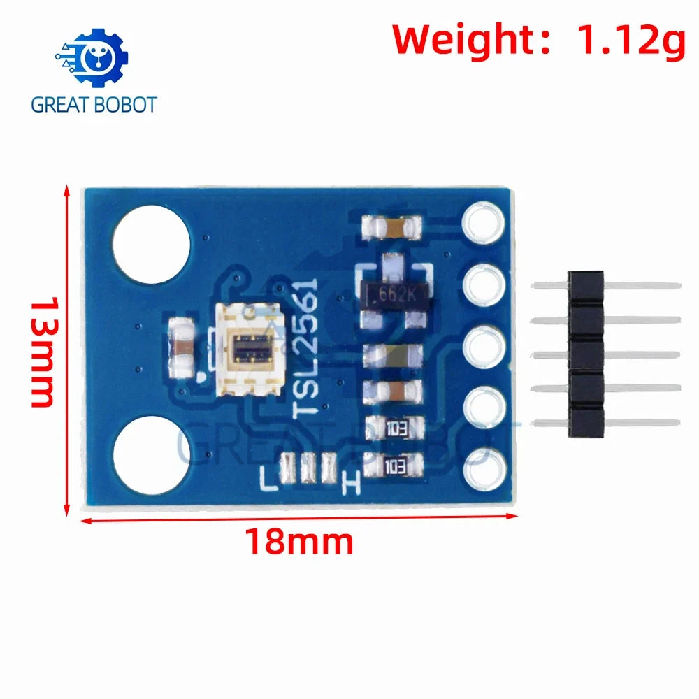 GY-2561 TSL2561 Light Sensor Module for Arduino – 1 or 2 Pack