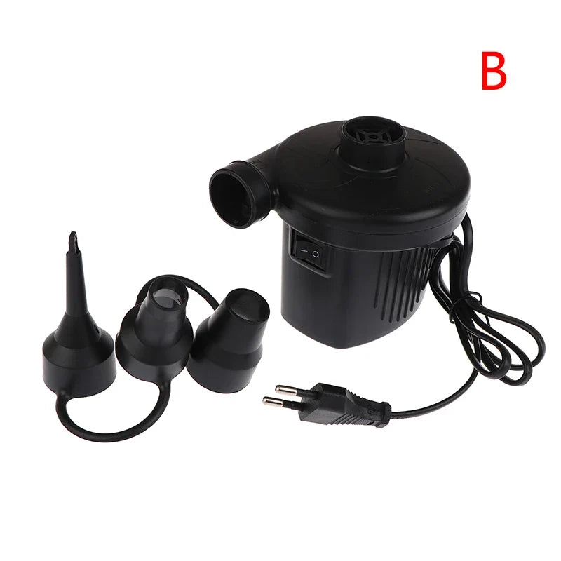 Home Use Camping Inflator Portable Electric Inflatable Pump 3 Nozzles
