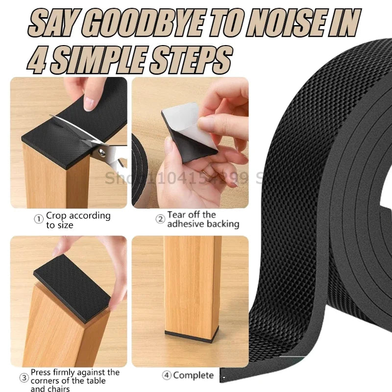 Non-Slip Self-Adhesive Furniture Leg Pads – 6mm EVA Roll