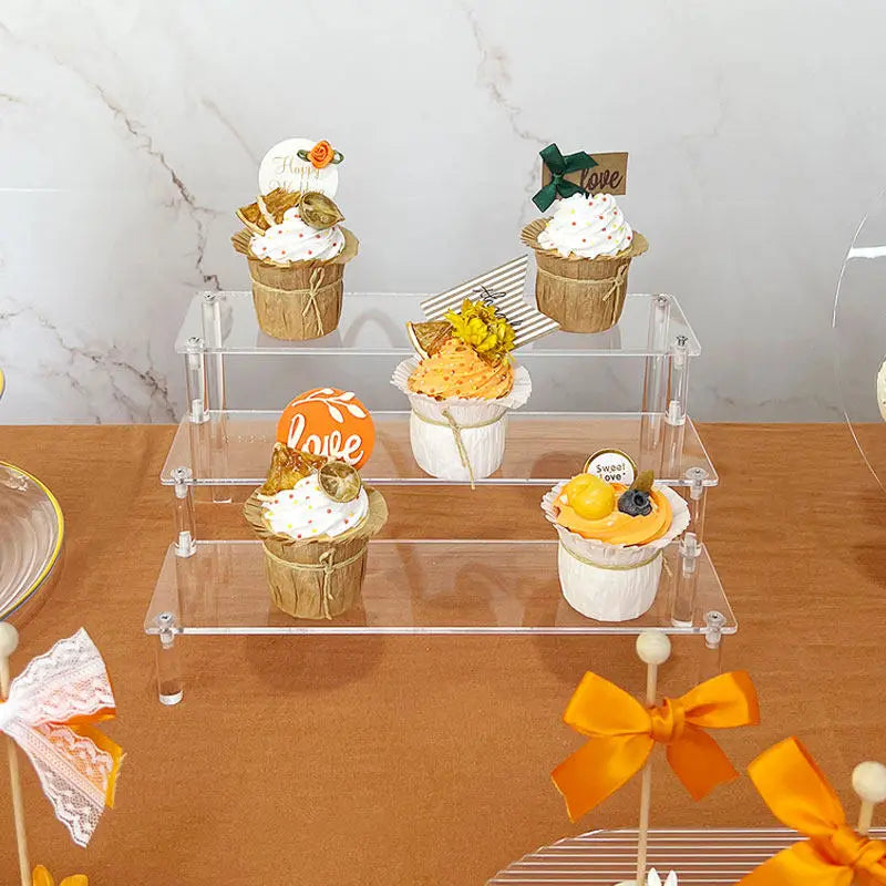 Acrylic Multi-Layer Ladder Display Stand | Dessert & Dolls