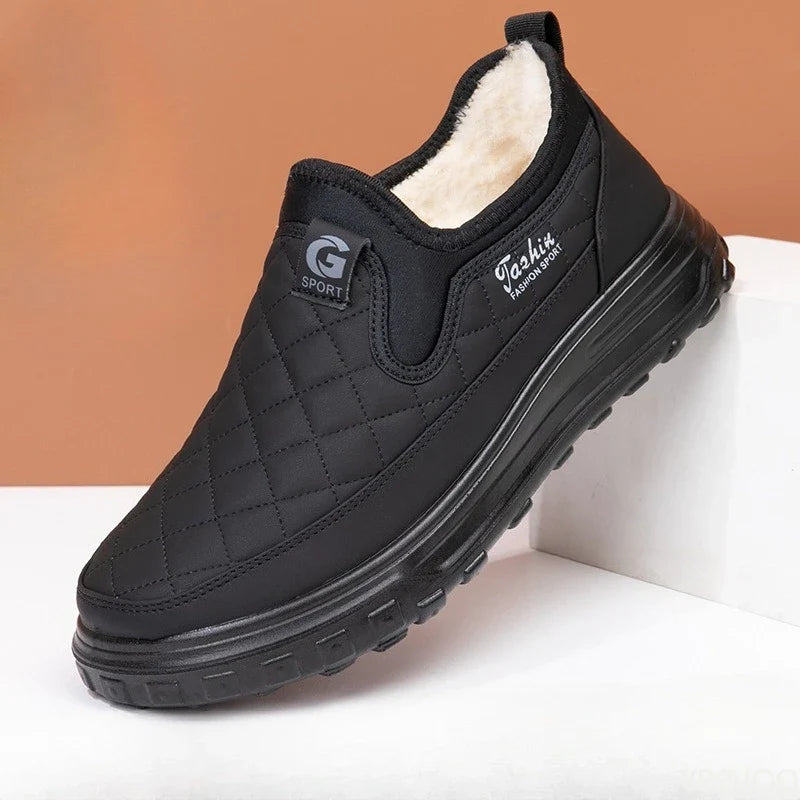Men's Winter Ankle Snow Boots | Warm Slip-On Anti-Slip