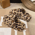 Women's Leopard Furry Slippers – Plush Warm Winter Slides