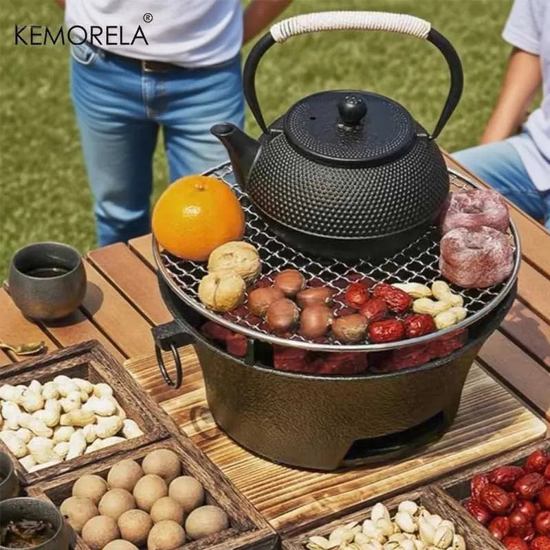 KEMORELA Japanese Cast Iron Teapot with Stainless Infuser