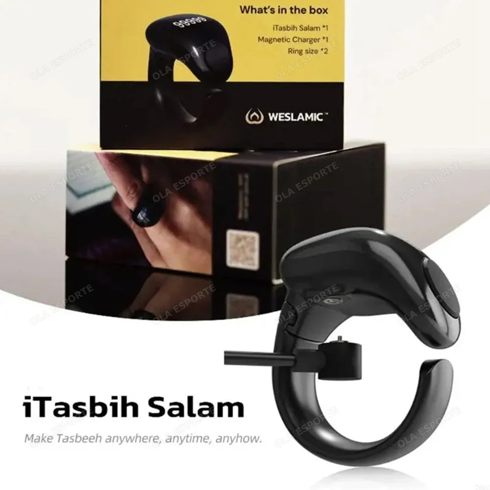 Smart Tasbeeh Zikr Ring | Digital Islamic Prayer Counter