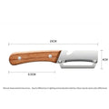 Multi-Function Vegetable Peeler – Wooden Handle & Bottle Opener
