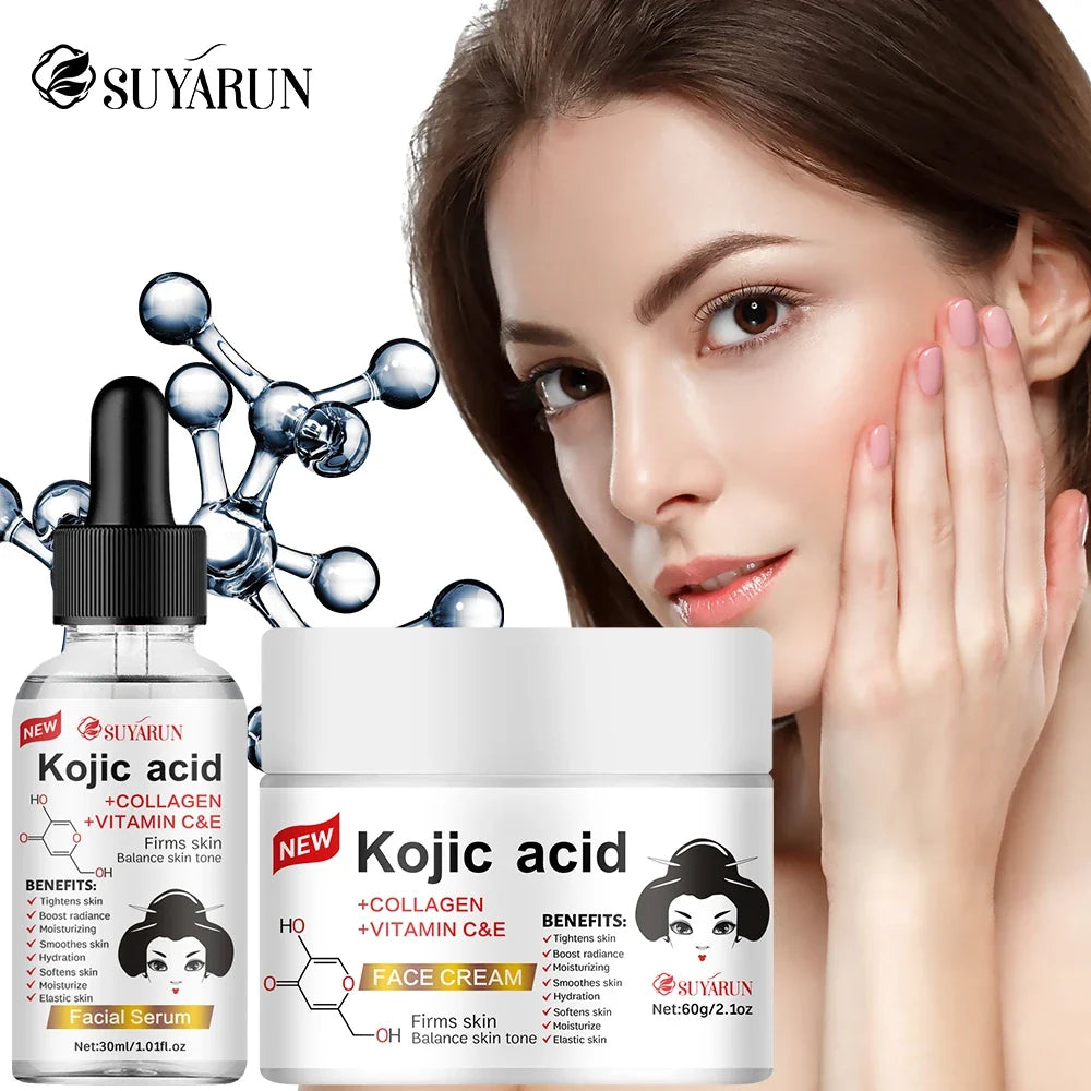 Kojic Acid Serum & Cream Bundle – Brightening 2-in-1 Set