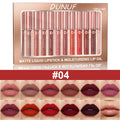 12-Pc Matte Lipstick Set – Waterproof & Long-Lasting Lip Gloss