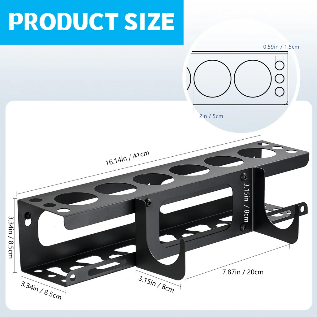 Caulking Gun Storage Rack Sealant Tube Holder Wall-mounted Organizer
