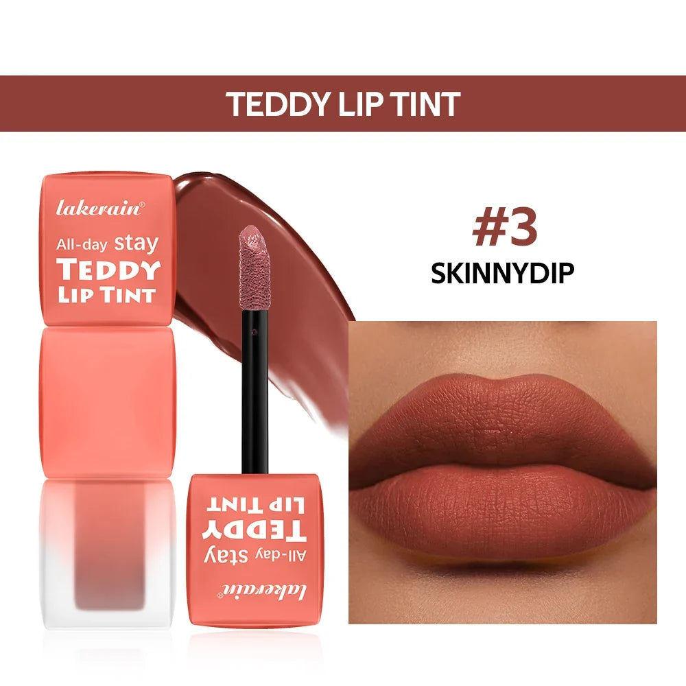 Teddy Lip Tint – Matte Waterproof Lip Stain Up to 12H Wear