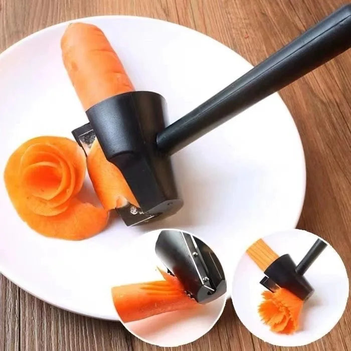 Vegetable Fruit Cutter Household Spiral Funnel Flower Shredder Peeler
