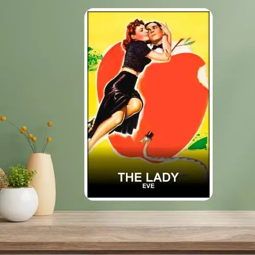 The Lady Eve Classic Movie Metal Poster Sign | Vintage Wall Art