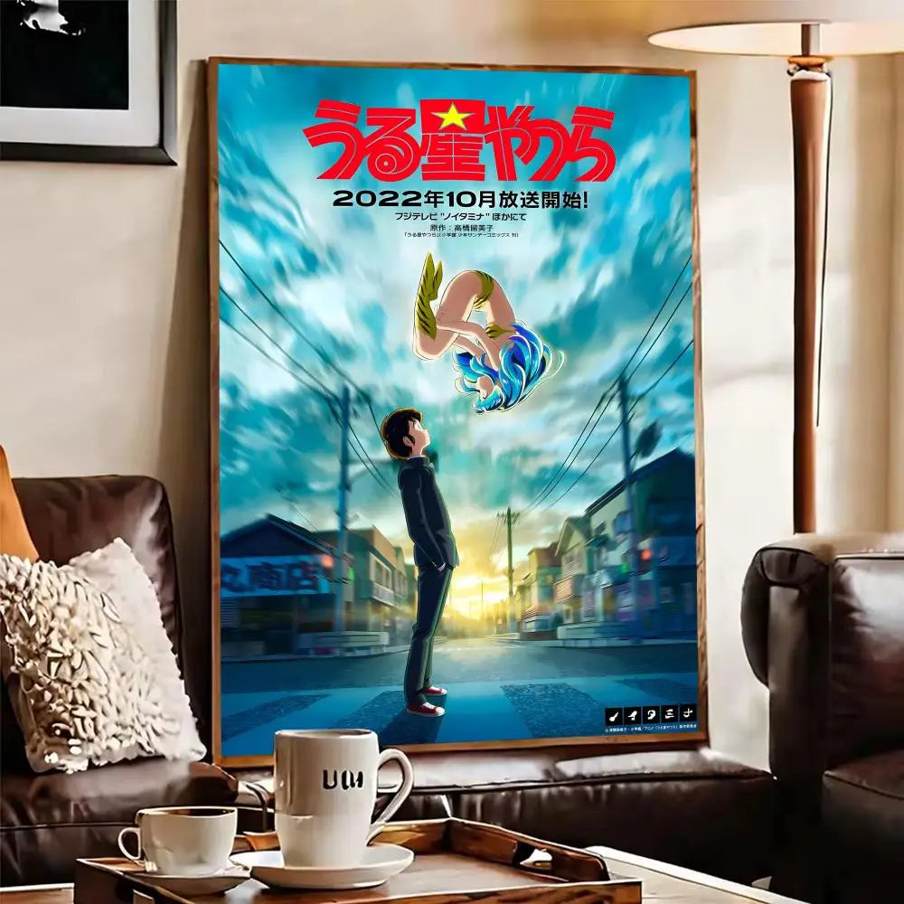Urusei Yatsura Lum Anime Poster Sticker – Self-Adhesive Wall Art
