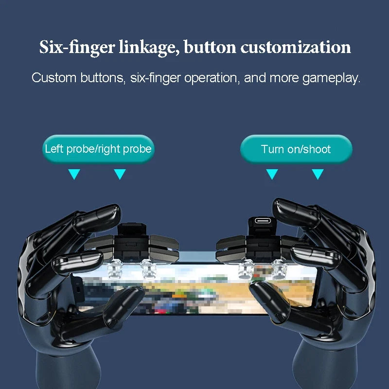JS65 Six-fingered Chicken-eating Artifact Mobile Phone Auxiliary Gun