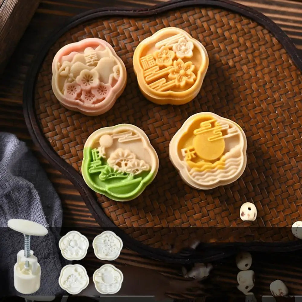 Mooncake Mold – Sakura Flower Stamp & Fondant Cake Tool