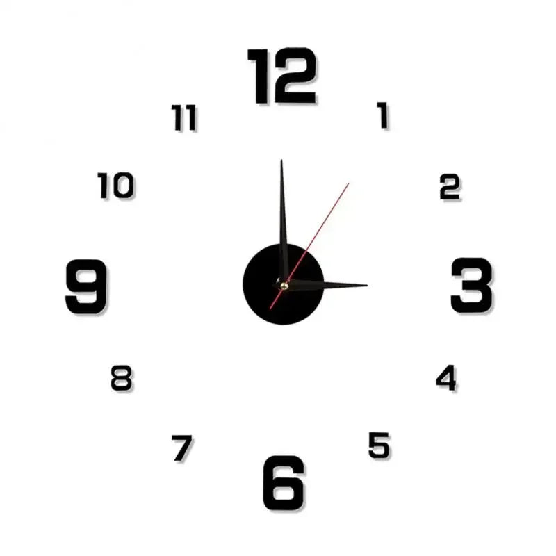 Luminous Acrylic Wall Clock – Modern Frameless Home Decor