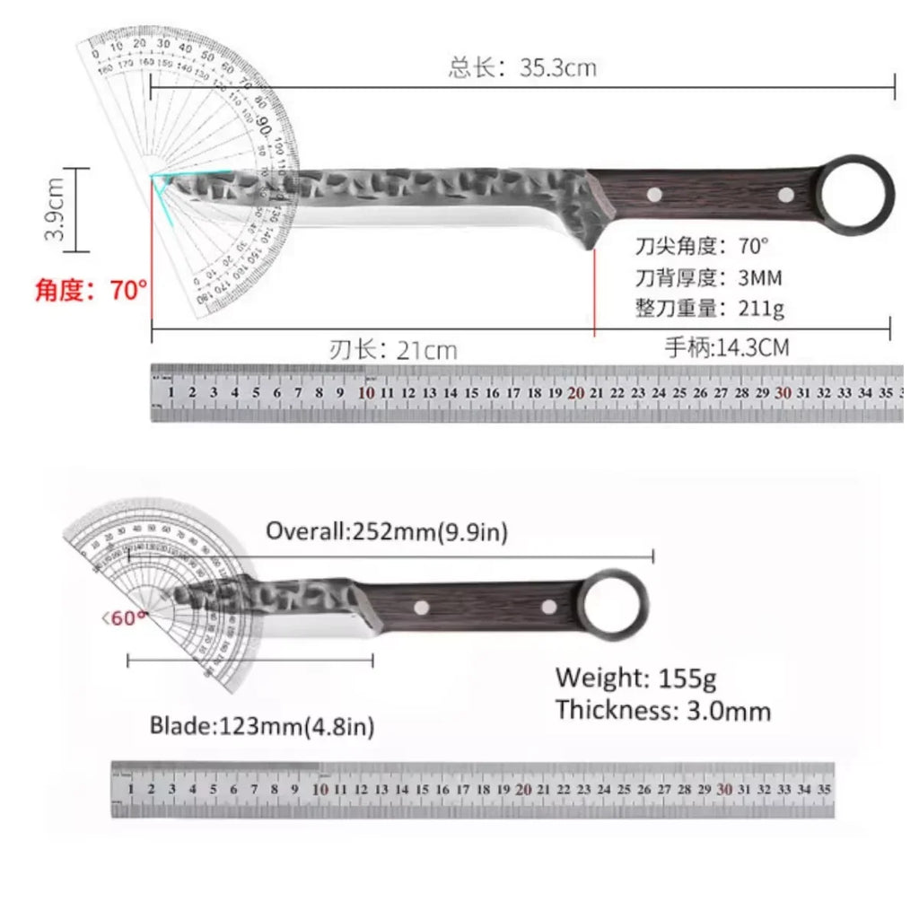 Hand Forged BBQ Chef Knife – Stainless Steel Slicing & Boning
