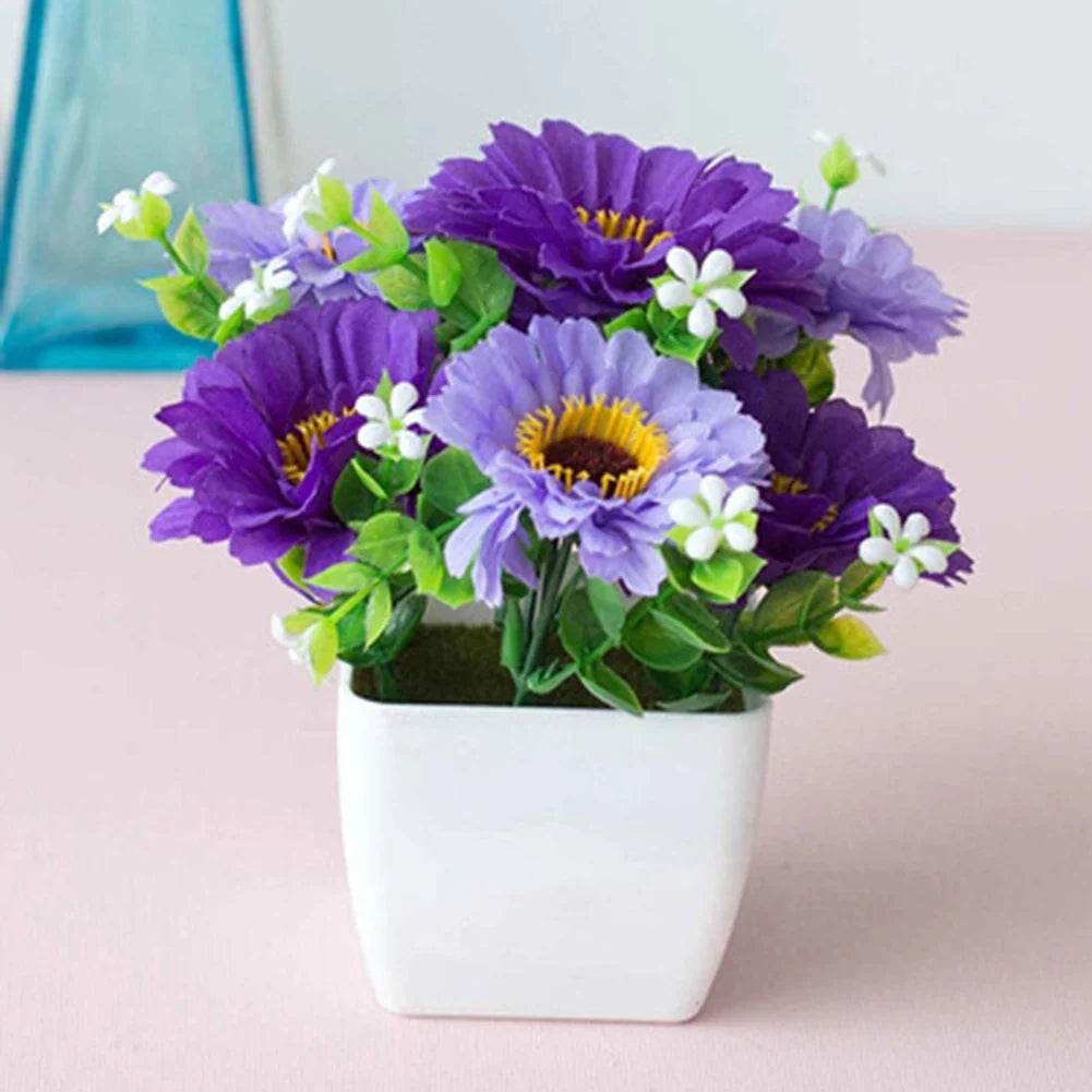Pot Artificial Potted Plant Garden Decoration Home Decor Room Fake