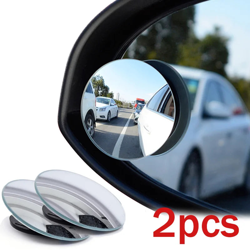 360° Blind Spot Mirror – Wide Angle Convex Adjustable Car Mirror