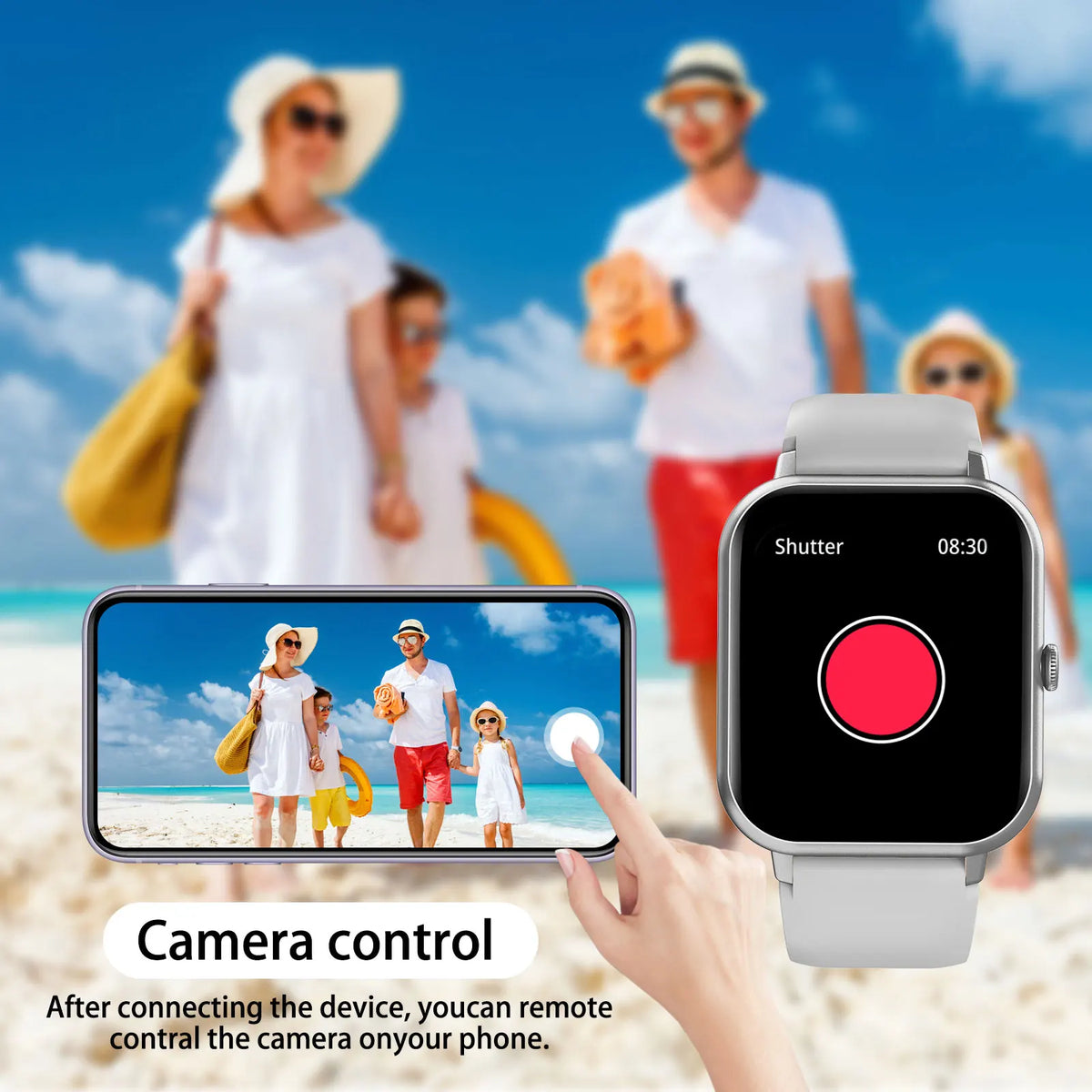 1.44" Smart Watch – Wireless Calling, Multi-Sport, iOS & Android